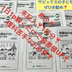 ㉔A最新 全12冊 グノーブル 基礎力テスト 理科 6年 サピックス の子に