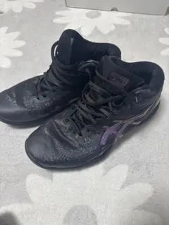 ASICS バスケットボールシューズ ブラック/パープル　ゲルフープv14