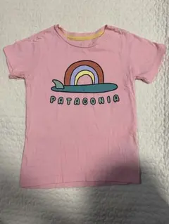 PATAGONIA ピンク Tシャツ 虹　4Ｔ パタゴニア　トップス　夏　女の子のサムネイル