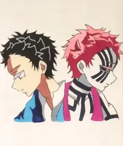 鬼滅の刃 猗窩座 狛治 イラスト オリジナル
