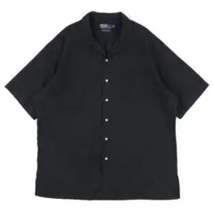90s Ralph Lauren Shirt CALDWELL 黒 無地 L - メルカリ