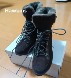 他⑬Hawkins23.5ホーキンス★ダークブラウン ファー付きハイカットブーツのサムネイル