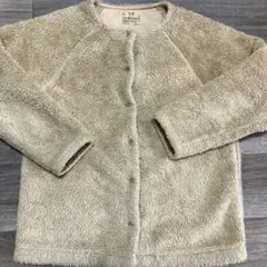 ベージュ ボアジャケット S-M