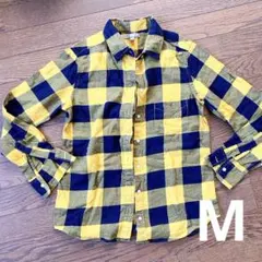 値下げ❤UNIQLOイエロー チェックネルシャツ M