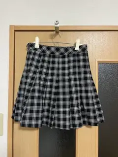 H&M チェック　プリーツスカート