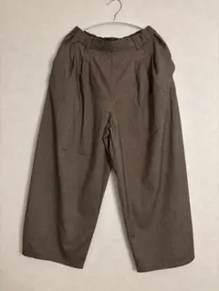 studio CLIP ツイードライクバレルパンツ