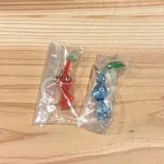ピクミン ガチャガチャ めじるしアクセサリー赤 青 2色セット