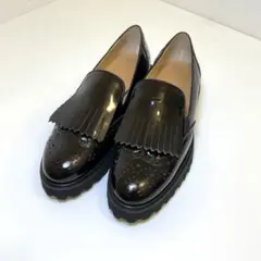 (未使用級)アトリエブルージュ ローファー 24cm 黒のサムネイル