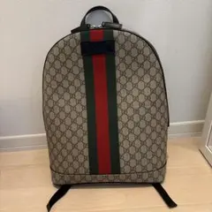 GUCCI GGパターン 青 リュック・バックパック - メルカリ