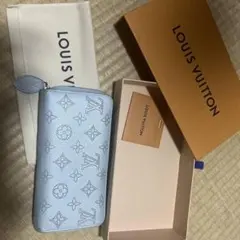 LOUIS VUITTON 長財布 水色 モノグラム