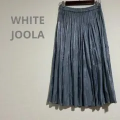【WHITE JOOLA】w67 L ブルー プリーツスカート c1391