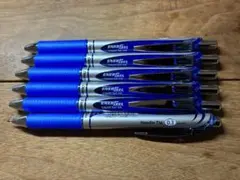 ［未使用］Pentel ENERGEL 0.3mm ボールペン 6本セット　青色のサムネイル