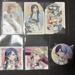 プロセカ 缶バッジ 感謝祭 グリカ 青柳冬弥 東雲彰人 白石杏 小豆沢こはね