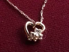 4℃  Ｋ10  ピンクゴールド オープンハート　ネックレス