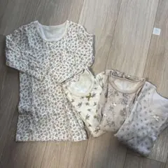 肌着 4枚セット 花柄 リボン