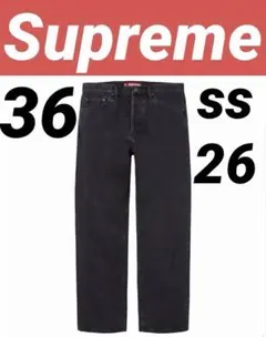 Supreme Baggy Jean Black 30 26SS - メルカリ
