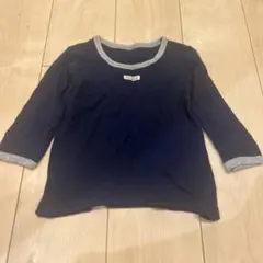 ネイビー 長袖 肌着 100cm 綿100%