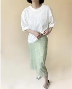 BAUM UND PFERDGARTEN フレアスカート ひざ丈　チェック柄のサムネイル
