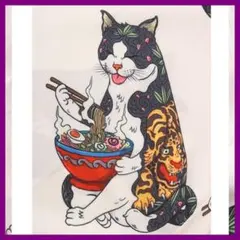 ★おすすめ！　さらっと快適　オーバーサイズ　シャツ　猫好き　ネコプリント