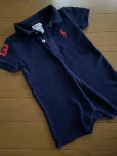 Ralph Lauren ネイビー ポロロンパース