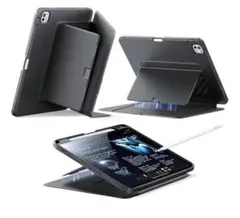 ESR iPad Pro11インチ ケース 対応 ペン収納 耐衝撃 縦横スタンド