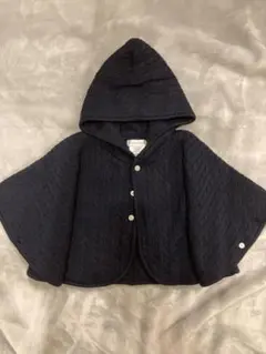 ラルフローレン　ベビーニットポンチョ　ネイビー