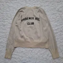 ジャーナルスタンダード　バックロゴニットカーディガン　ホワイト　25SS