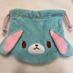 シュガーバニーズ ふわふわ巾着2ミントうさ