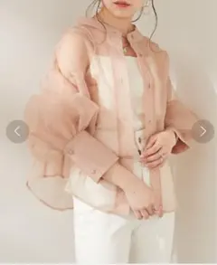 Chico シアーブロッキングシャツ