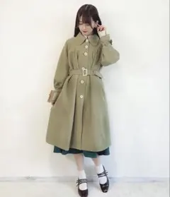 12日までの出品【美品】フィント ヨーク切替ステンカラーコートのサムネイル