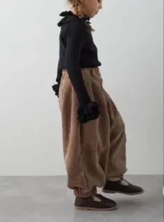 タグ付き リジェール コーデュロイワイドパンツ