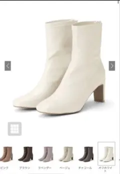 GRL グレイル ストレッチスクエアトゥショートブーツ[zr707]