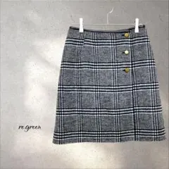 エニィスィス▶︎ミニスカート　ラップスカート　チェック柄　ふんわり生地　秋冬