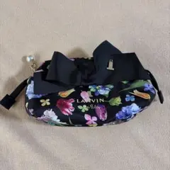 LANVIN en Bleu ポーチ 花柄 リボンのサムネイル