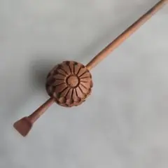 柘植 つげ 簪 玉 かんざし つげのくし 和装 着物 髪飾り アンティーク ④