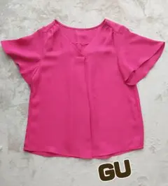 【美品】GU 半袖ブラウスのサムネイル
