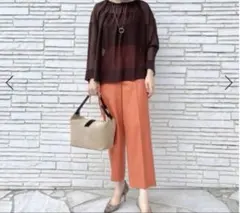 tomorrowland Ballsey ストレート　パンツ　オレンジのサムネイル