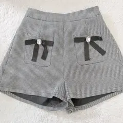 【Ank Rouge】 千鳥柄 ショートパンツ