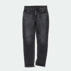 【美品】ユニクロ スリムストレートジーンズ ダークグレー ★★サイズ23