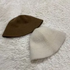 ウール バケットハット 2個セット