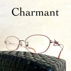 極美品　Charmant　Line Art　メガネ　XL1418　ピンク　チタン