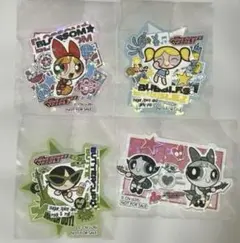 パワーパフガールズ ステッカー 4種セット　セブンイレブン