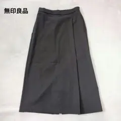無印良品 ロングスカート Iライン バックスリット ウエストゴム ストレッチ
