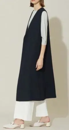 【美品】【接触冷感・UVケア・速乾・洗える】☆iCB アイシービー☆ロングジレ