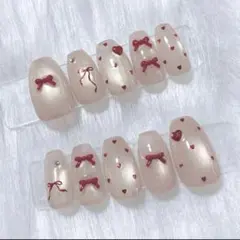 現品 マグネット ハートホロ ミニリボン 量産型 ワンホン