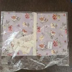 ブックカバー　花柄　ピンク　文庫本　アンティーク　レース