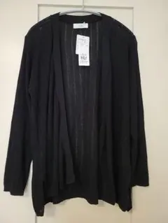 【新品タグ付】イッツデモ カーディガン itsdemo　ブラック　ロング