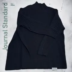 タグ付 Journal Standard ニット ハイネック サイドスリット 黒