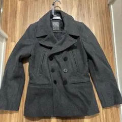 お*ち様 GAP ピーコート　メンズ　チャコールグレーXS