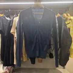 CELINE セリーヌ 長袖 カーディガン ネイビーのサムネイル